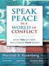 Speak Peace in a World of Conflict@